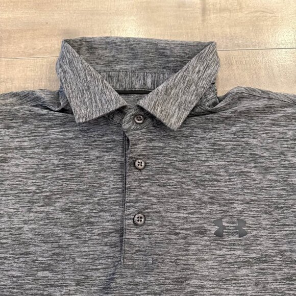 Under armour long sleeve polo men’s large - Picture 3 of 4